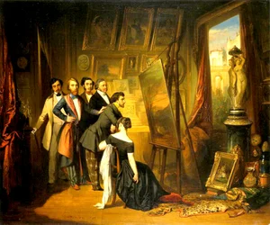 Intérieur du Cabinet de Bruyas, 1848